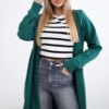 Cardigan with oversize print green