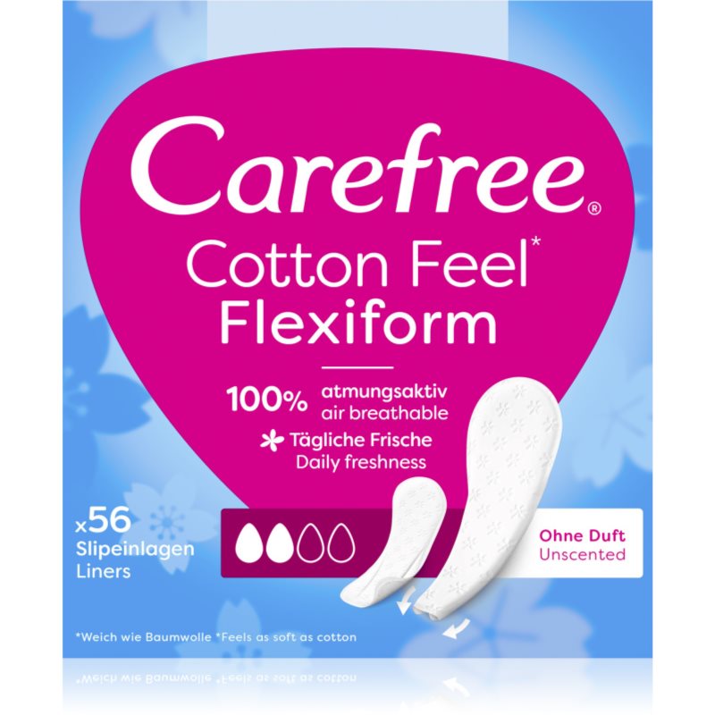 Carefree Cotton Flexiform tisztasági betétek parfümmentes 56 db-Eredeti