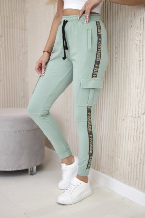 Cargo trousers dark mint