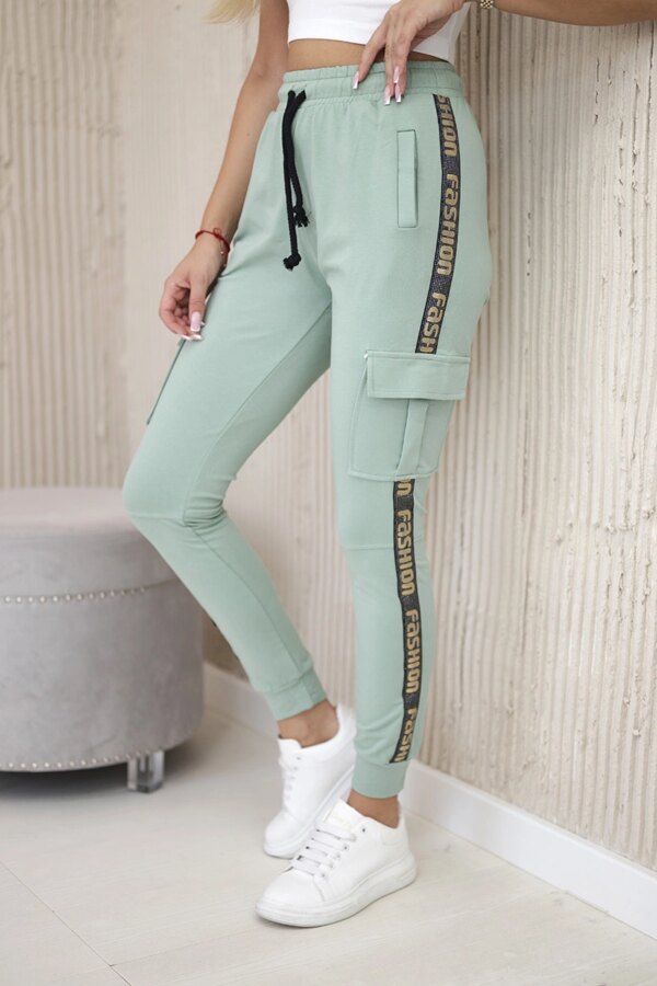 Cargo trousers dark mint