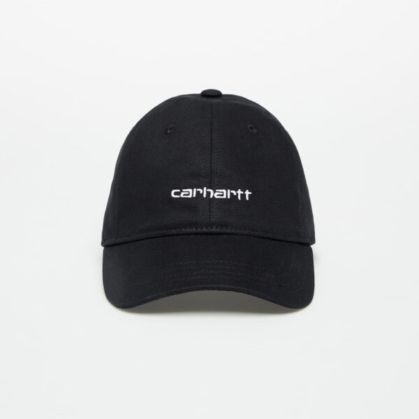 Carhartt WIP Canvas Script Cap Black/ White Universal-alacsony-ár