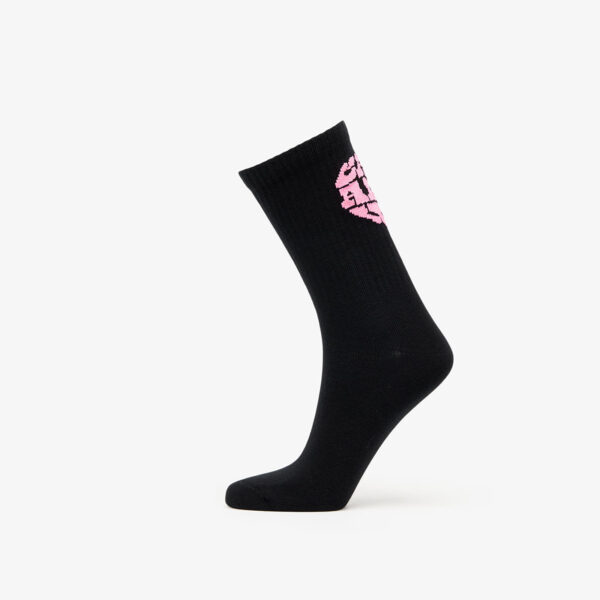 Carhartt WIP Heartbreaker Socks 1-Pack Black/ Lumo Pink 35-40-alacsony-ár