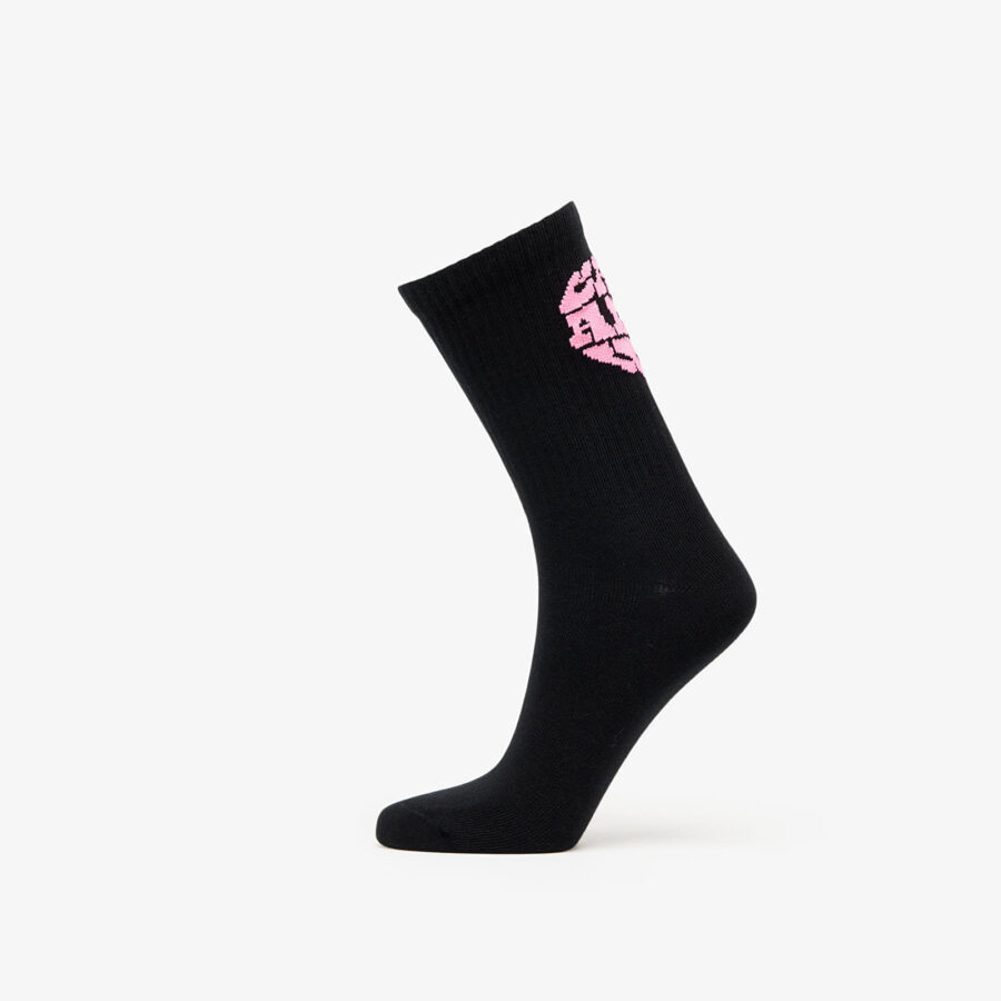 Carhartt WIP Heartbreaker Socks 1-Pack Black/ Lumo Pink 35-40-alacsony-ár