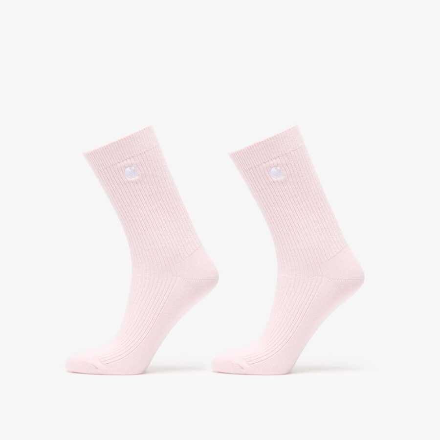 Carhartt WIP Madison Pack Socks 2-Pack Air Pink/ White Universal-alacsony-ár