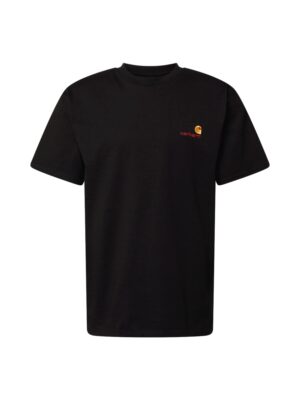 Carhartt WIP Póló 'American Script'  aranysárga / burgundi vörös / fekete-hu