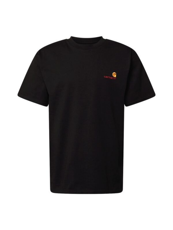Carhartt WIP Póló 'American Script'  aranysárga / burgundi vörös / fekete-hu