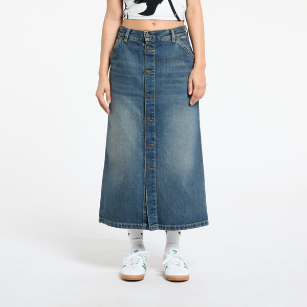 Carhartt WIP W' Marvin Skirt Blue Worn Used Wash M-alacsony-ár