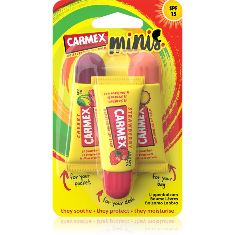 Carmex Minis utazási készlet a száraz ajkakra SPF 15-Ár