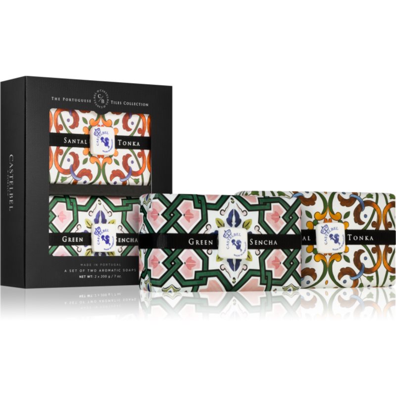 Castelbel Tile Santal Tonka + Green Sencha Szilárd szappan ajándékszett-Ár