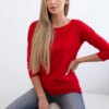 Casual blouse red