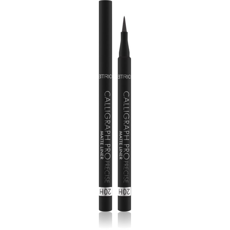 Catrice Calligraph Pro Precise 20h széles applikátorú szemhéjtus matt hatással 1