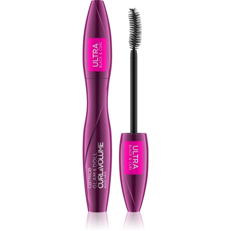Catrice Glam & Doll Curl & Volume dúsító és göndörítő szempillaspirál 10 ml-Eredeti