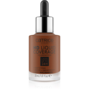 Catrice HD Liquid Coverage Foundation vízálló folyékony make-up matt hatással árnyalat 097 Cool Mocha 30 ml