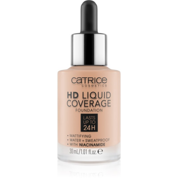 Catrice HD Liquid Coverage alapozó árnyalat 020 Rose Beige 30 ml-Eredeti