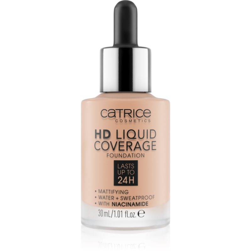 Catrice HD Liquid Coverage alapozó árnyalat 020 Rose Beige 30 ml-Eredeti