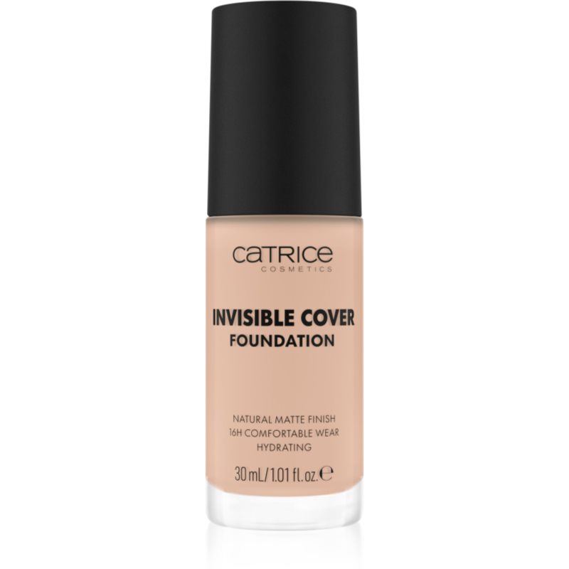 Catrice Invisible Cover Foundation hosszan tartó és erősen fedő alapozó matt hatással árnyalat 012C 30 ml-Ár