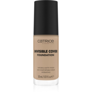 Catrice Invisible Cover Foundation hosszan tartó és erősen fedő alapozó matt hatással árnyalat 017N 30 ml