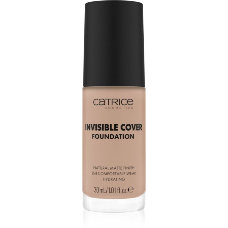 Catrice Invisible Cover Foundation hosszan tartó és erősen fedő alapozó matt hatással árnyalat 020N 30 ml-Ár