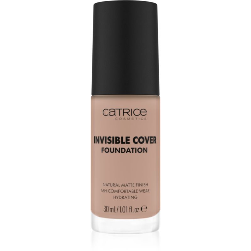 Catrice Invisible Cover Foundation hosszan tartó és erősen fedő alapozó matt hatással árnyalat 027C 30 ml-Ár