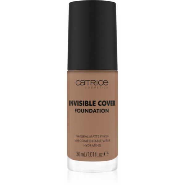 Catrice Invisible Cover Foundation hosszan tartó és erősen fedő alapozó matt hatással árnyalat 047W 30 ml