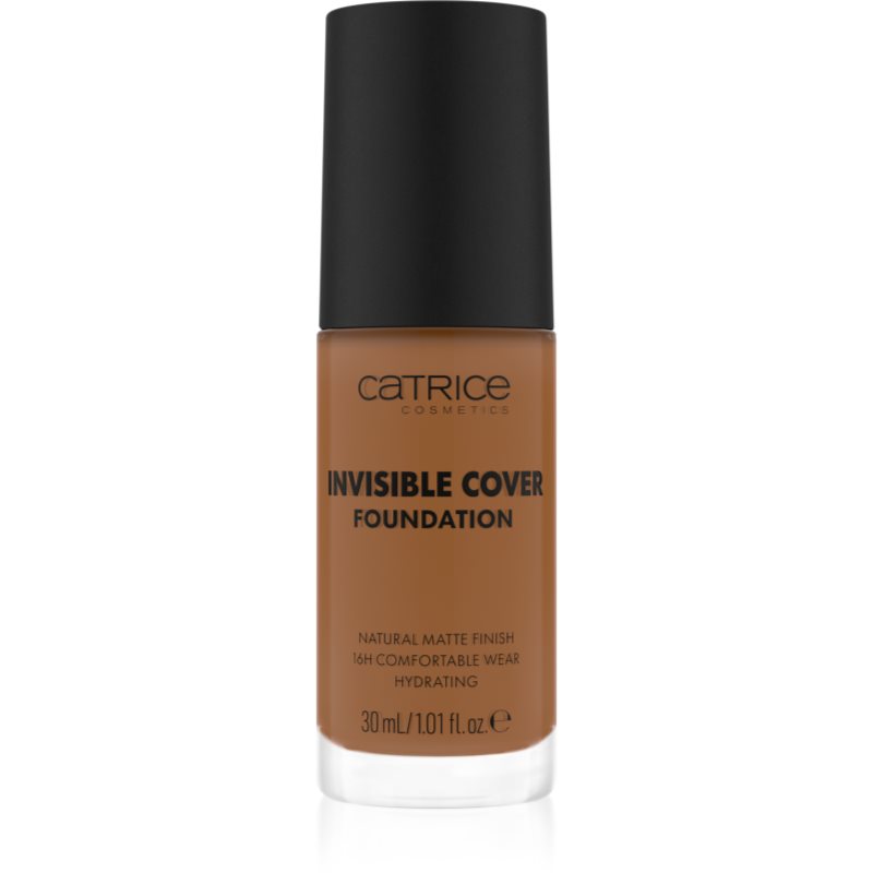 Catrice Invisible Cover Foundation hosszan tartó és erősen fedő alapozó matt hatással árnyalat 053W 30 ml