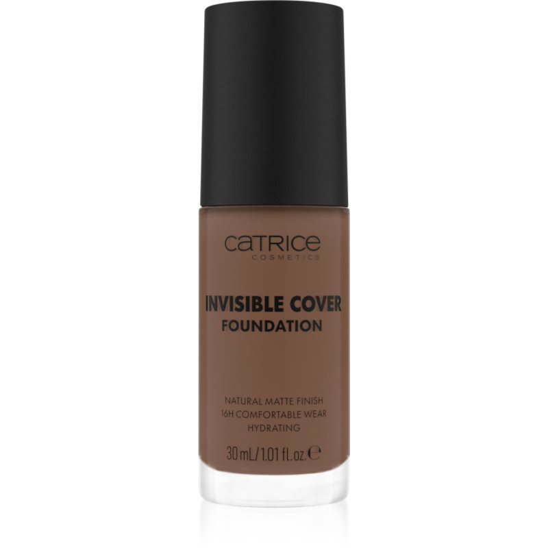 Catrice Invisible Cover Foundation hosszan tartó és erősen fedő alapozó matt hatással árnyalat 060N 30 ml-Ár