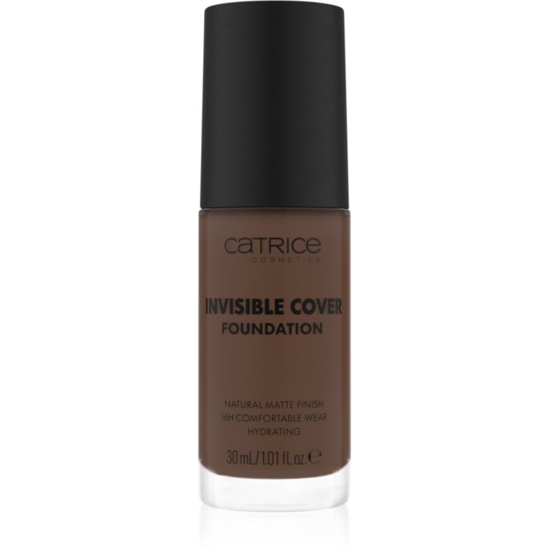 Catrice Invisible Cover Foundation hosszan tartó és erősen fedő alapozó matt hatással árnyalat 080W 30 ml-Ár