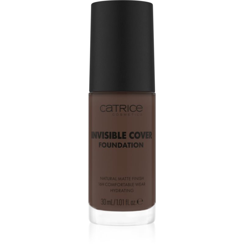 Catrice Invisible Cover Foundation hosszan tartó és erősen fedő alapozó matt hatással árnyalat 082N 30 ml