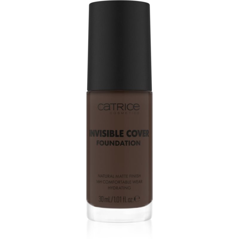 Catrice Invisible Cover Foundation hosszan tartó és erősen fedő alapozó matt hatással árnyalat 085N 30 ml-Ár