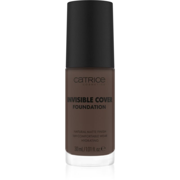 Catrice Invisible Cover Foundation hosszan tartó és erősen fedő alapozó matt hatással árnyalat 087N 30 ml-Ár