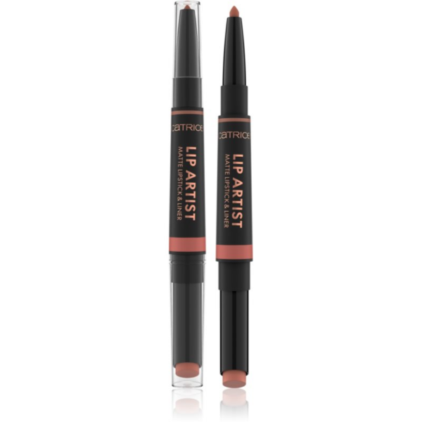 Catrice Lip Artist Matte Lipstick & Liner rúzs + szájceruza matt hatással árnyalat 010 Always Together 1.74 g