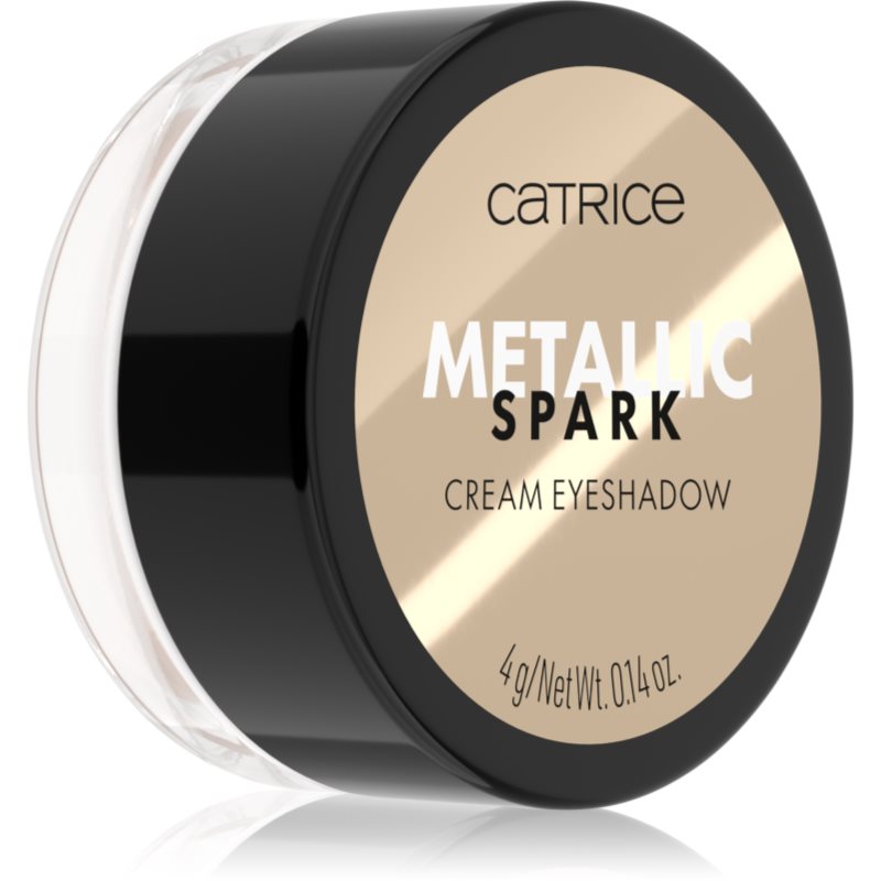 Catrice Metallic Spark krémes szemhéjfestékek a csillogó fényért árnyalat 010 Champagne Chic 4 g