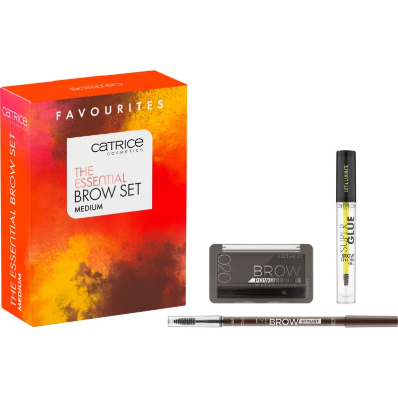 Catrice The Essential Brow szett a szemöldökre árnyalat Medium-Ár