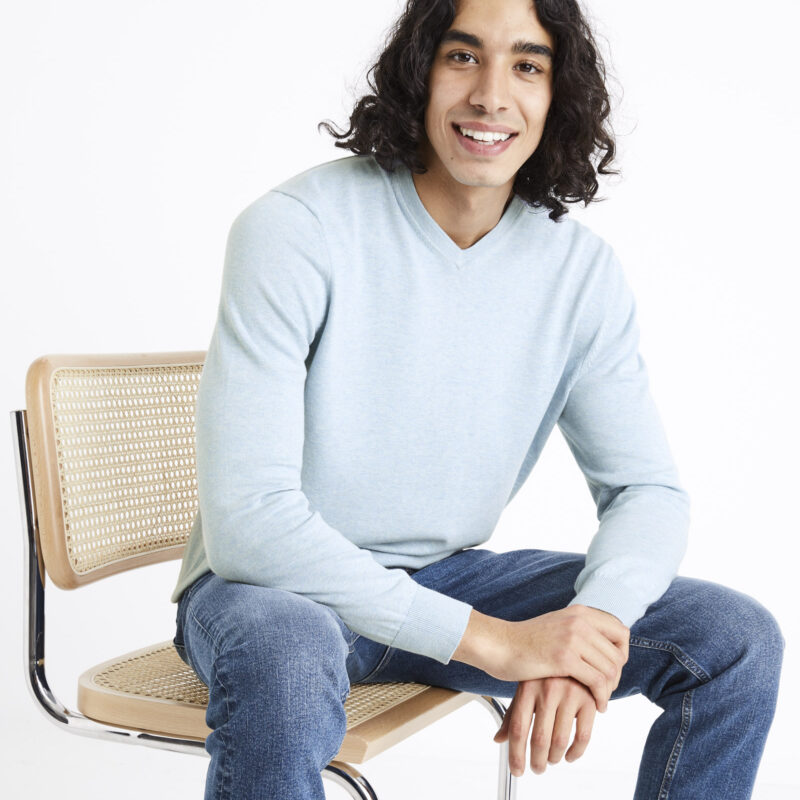 Celio Cotton Sweater Decotonv - Men