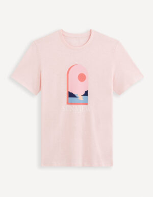 Celio Cotton T-shirt Gebarak - Men's