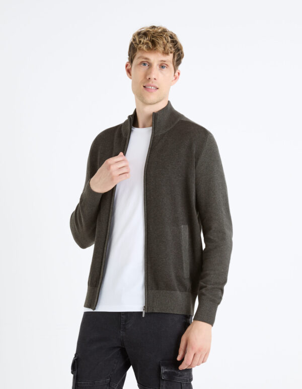 Celio Fegillou Zipper Cardigan - Men's