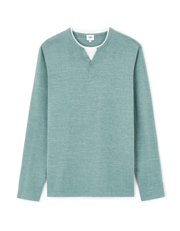 Celio Henley Gelano Sweater - Men's
