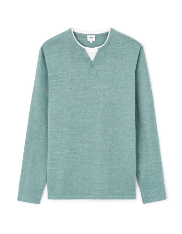 Celio Henley Gelano Sweater - Men's