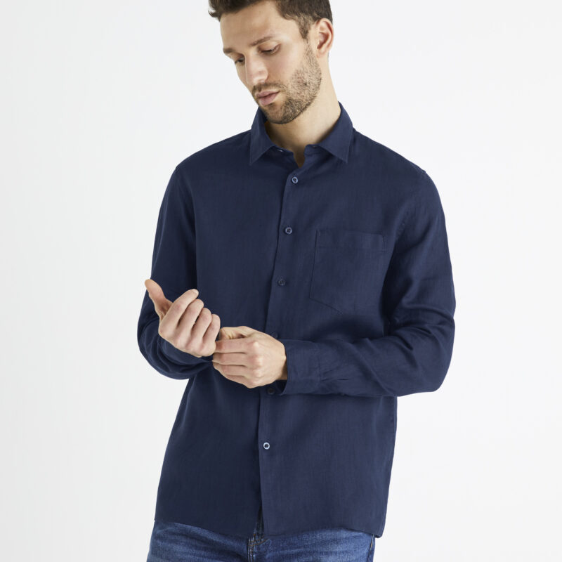 Celio Linen Shirt Baflax - Men