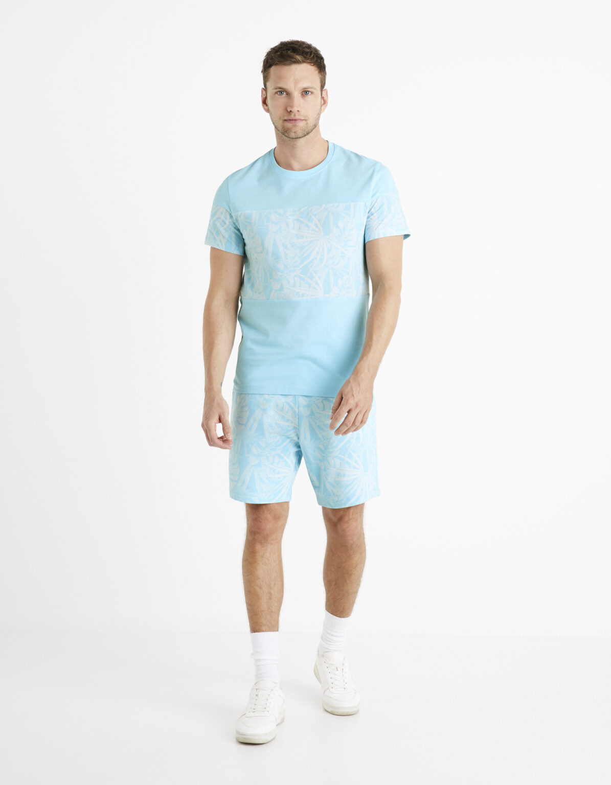 Celio Patterned T-Shirt Deplaced - Men