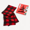 Celio Plaid Scarf in Gift Box - Men's