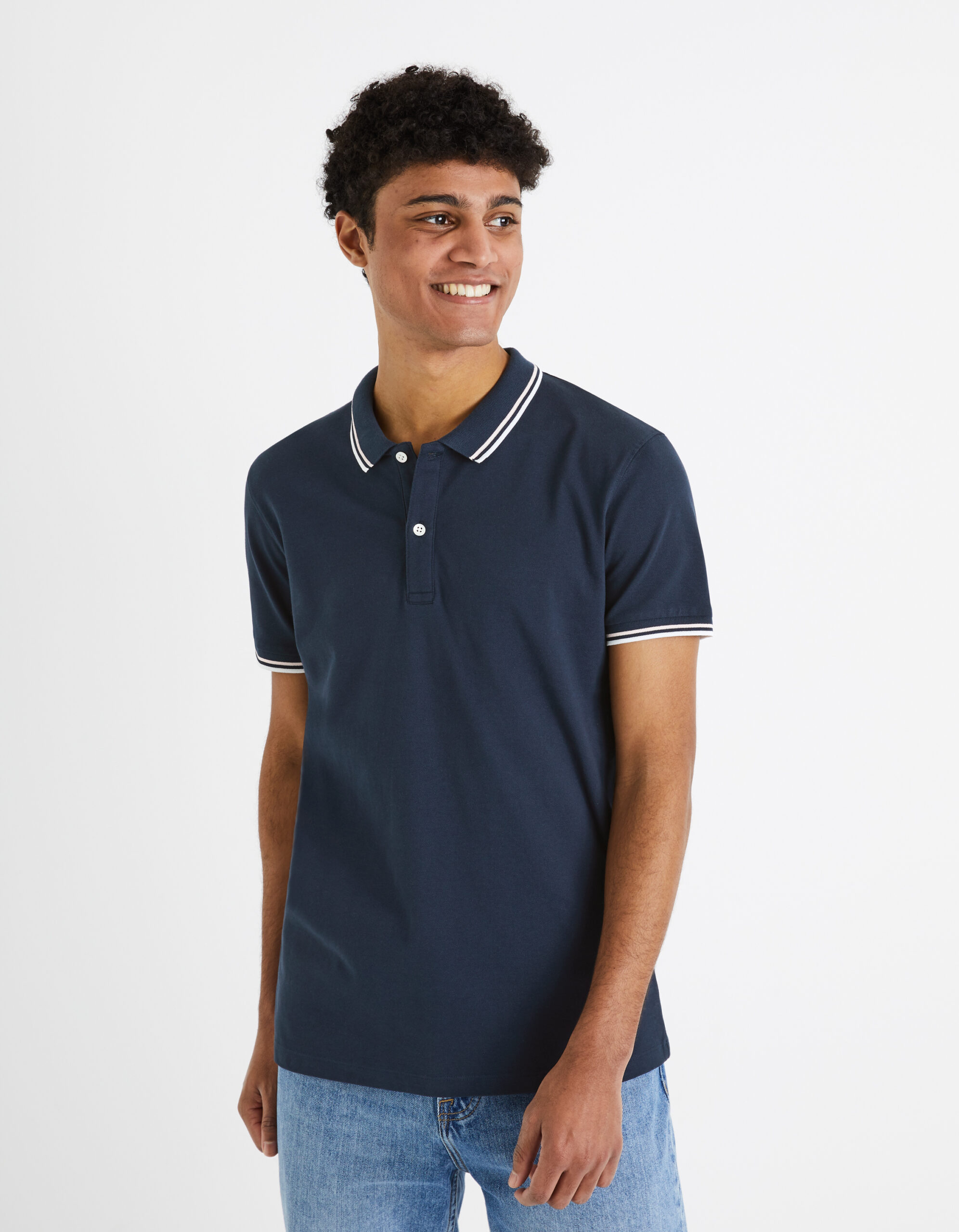 Celio Polo póló pique Decolrayeb - Férfi