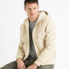Celio Sherpa Hoodie Jacket Fuhoodie - Men
