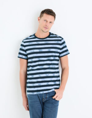 Celio Striped T-shirt Geudi - Men's