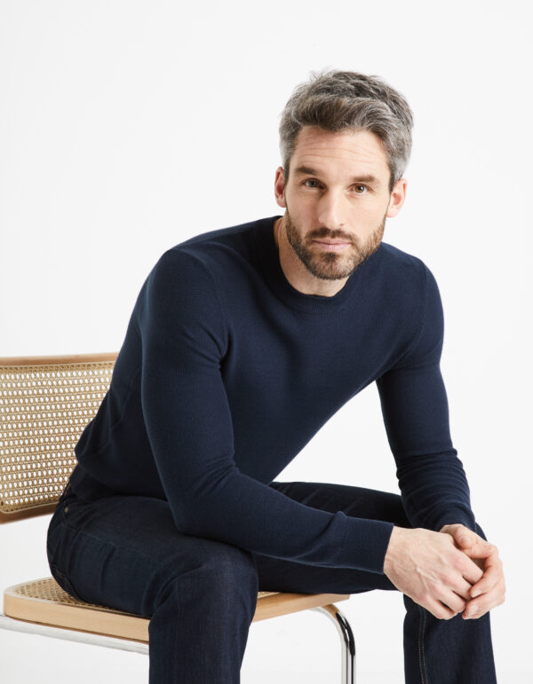 Celio Sweater Bepic with round neckline - Men