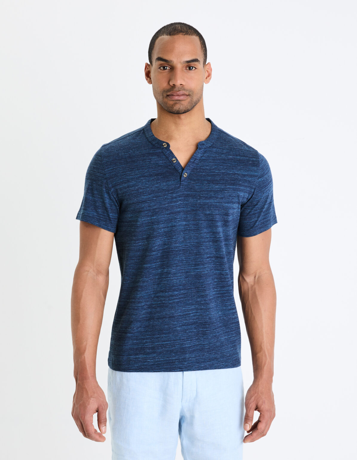 Celio T-shirt henley Cegeti - Men's