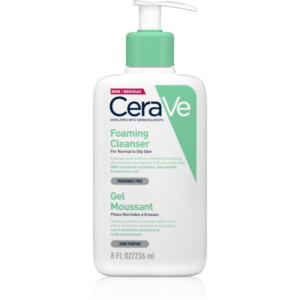 CeraVe Cleansers tisztító habzó gél normál és zsíros bőrre 236 ml-Eredeti