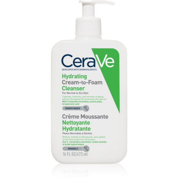 CeraVe Cleansers tisztító habzó krém normál és száraz bőrre 473 ml-Ár