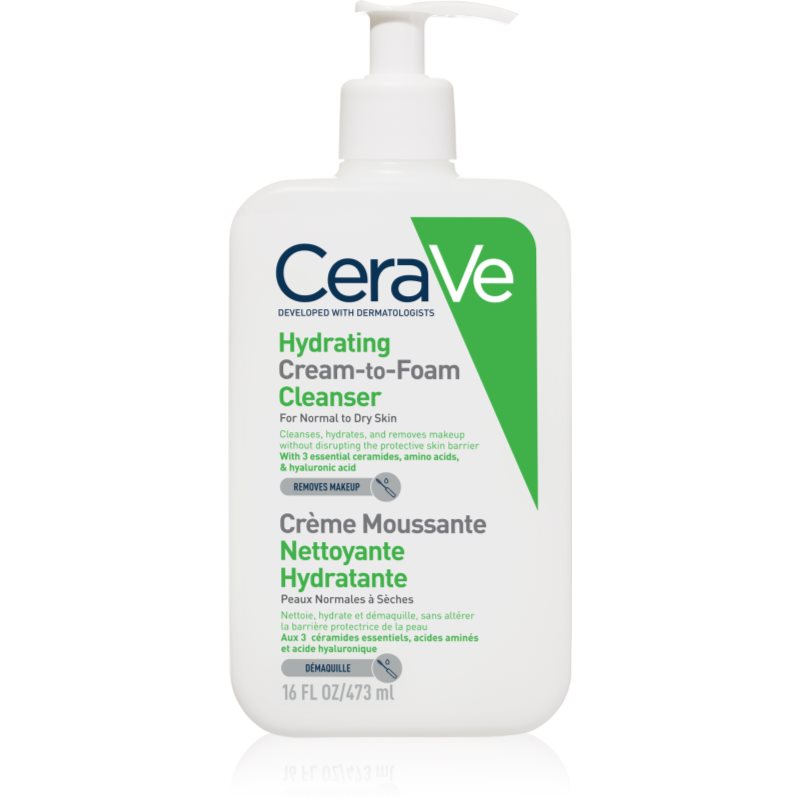 CeraVe Cleansers tisztító habzó krém normál és száraz bőrre 473 ml-Ár