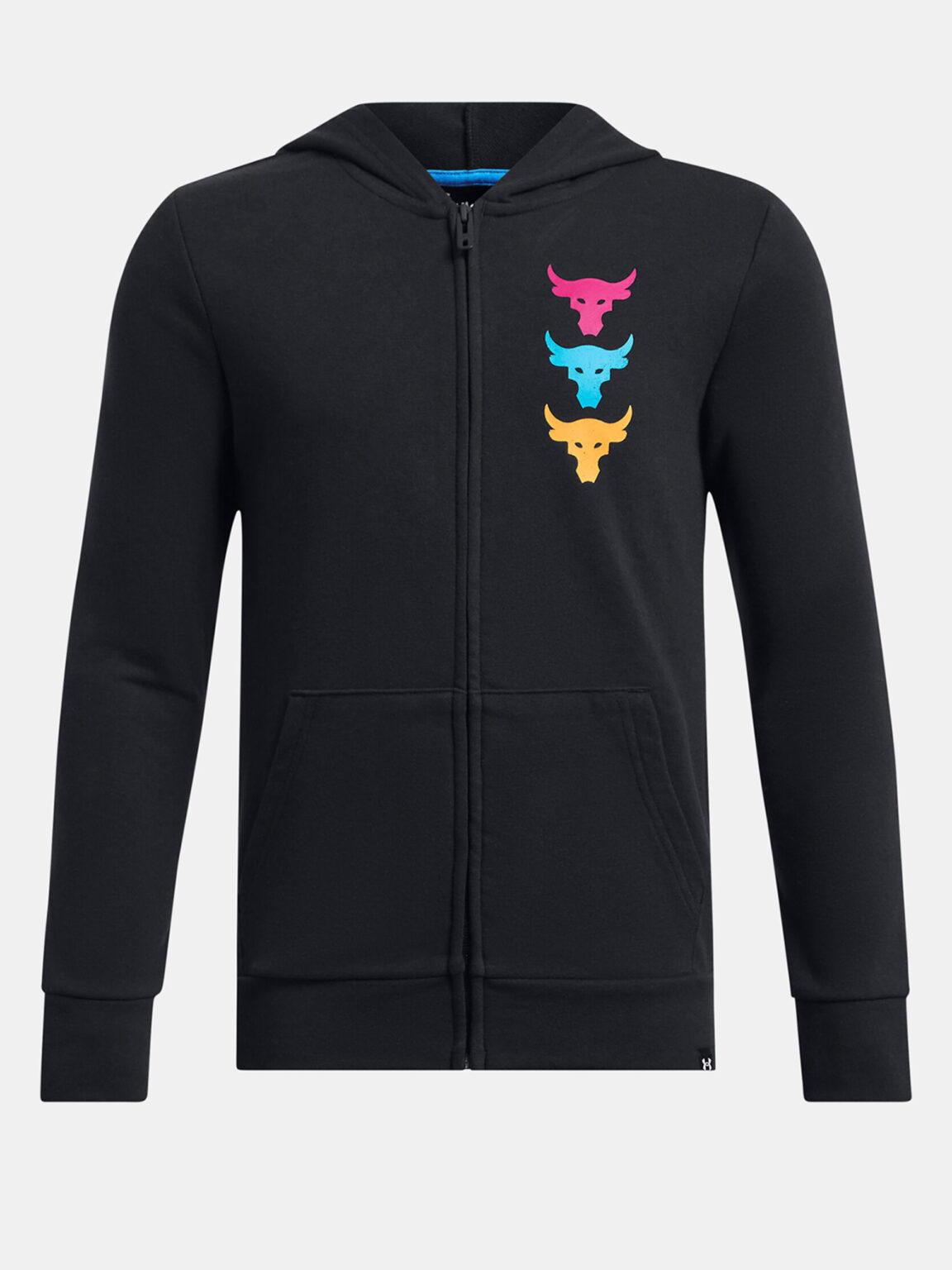 Černá klučičí mikina Under Armour Project Rock Boys LS FZ HD